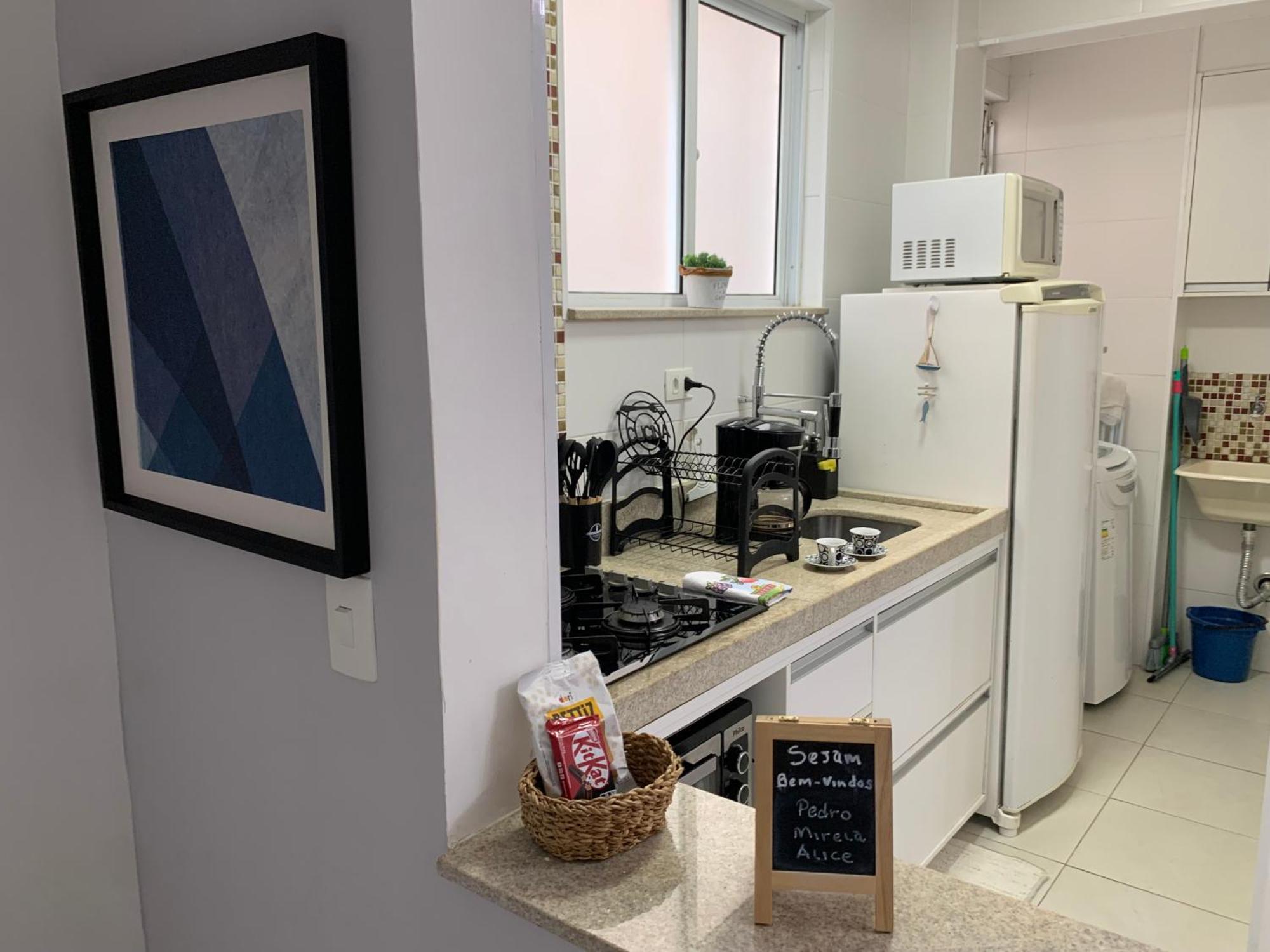 Apartamento Em Santos No Gonzaga Em Frente A Praia ภายนอก รูปภาพ